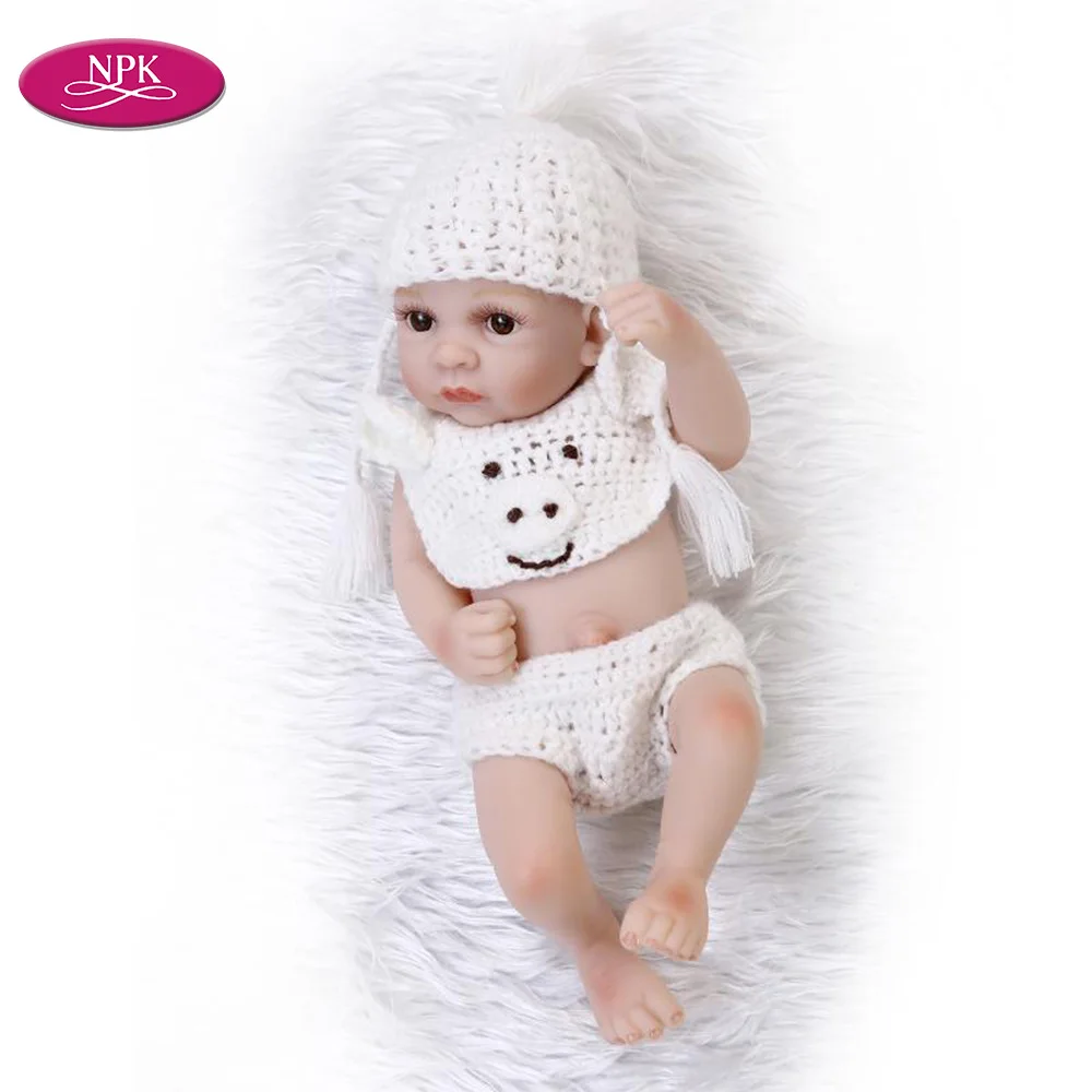 NPK мягкая виниловая кукла новорожденного мини для мальчиков детские моющиеся