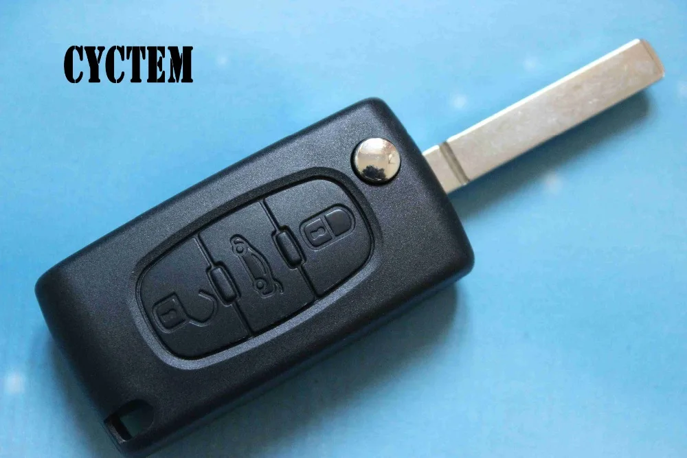 CYCTEM 3 кнопки автомобиля Флип складной пульт дистанционного ключа оболочки Fob