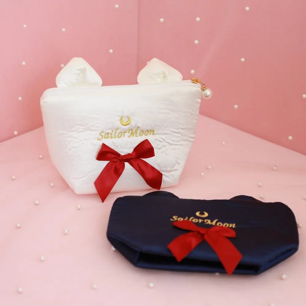 Сумка посылка на молнии с бантом Sailormoon симпатичная ручная сумка косметичка