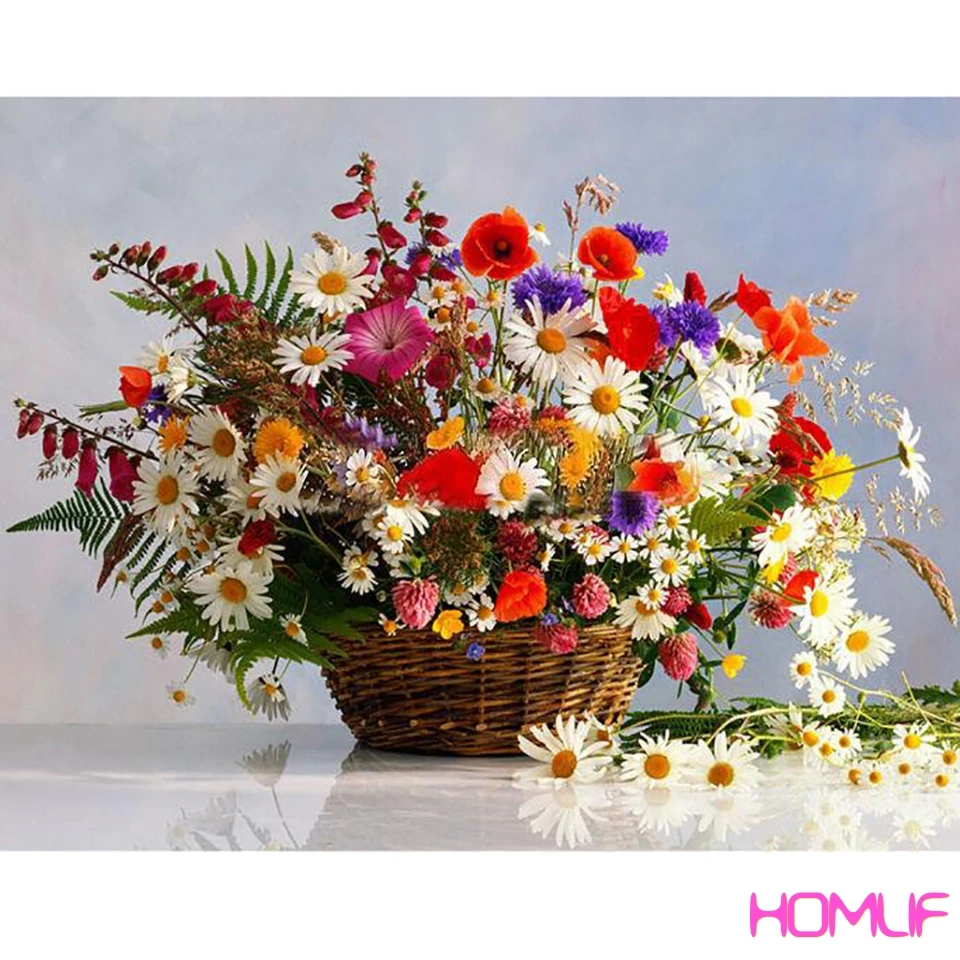 Алмазная вышивка распродажа мозаика с свежими цветами украшение для дома