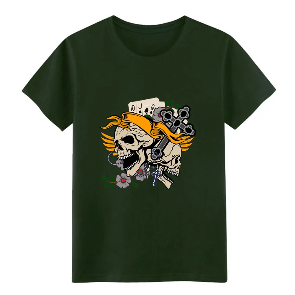Men's Old School Tattoo t shirt designer 100% cotton S-XXXL Normal Interesting fashion Spring Autumn Outfit | Мужская одежда