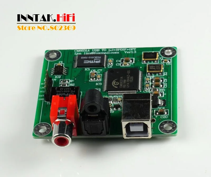 Новая версия CM6631A цифровой интерфейс USB 24Bit 192k в SPDIF с поддержкой