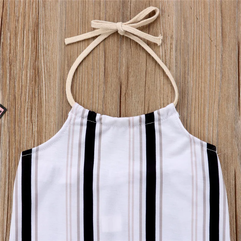 Красивые детские комбинезоны 2018 летние для девочек с открытой спиной в черно