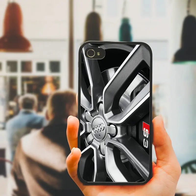 Mobile Phone Cases Hard PC TPU Plastic Cover Hot Audi Car Wheel Pattern for iphone 8 7 6 6S Plus X XR XS Max 5S 5 SE 4 4S Bag |