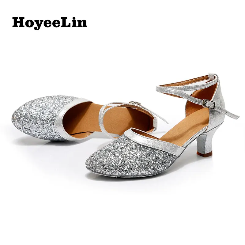 Туфли HoYeeLin для современных танцев женские туфли на каблуках 5 см/7 см бальных