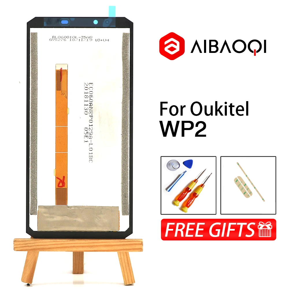 AiBaoQi Новый сенсорный экран + ЖК дисплей в сборе замена для телефона Oukitel WP2/WP5/WP7/WP8
