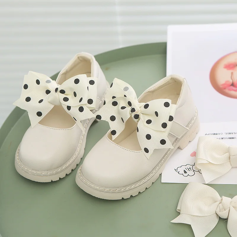 2019 весна и осень новая обувь детская принцесса мягкая подошва обувь|Кожаная