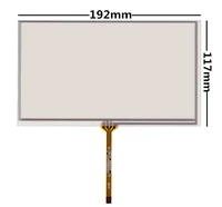 8 inch 192117 for upgrade car dvd navigation soft screen resistance digitizer touch screen panel