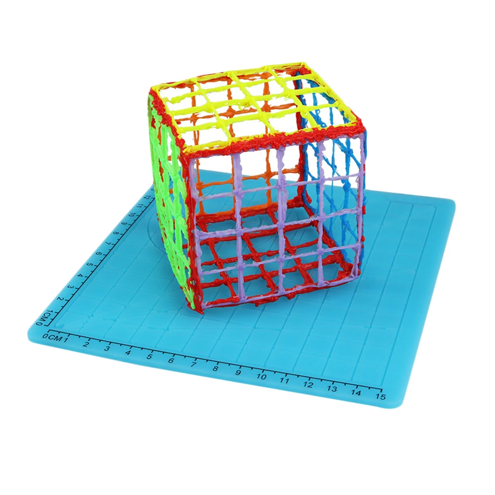 3D печатная доска DIY Sketchpad силиконовый коврик для рисования с базовым шаблоном шапочки для пальцев отличные инструменты для рисования детская 3D доска для рисования