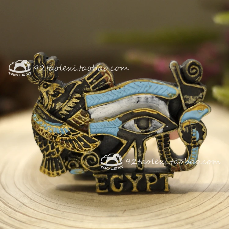 As shown Модный Египетский фараон мистический знак 3D магниты на холодильник туристические сувениры холодильник магнитная наклейка украшение дома аксессуары - Цвет: As shown