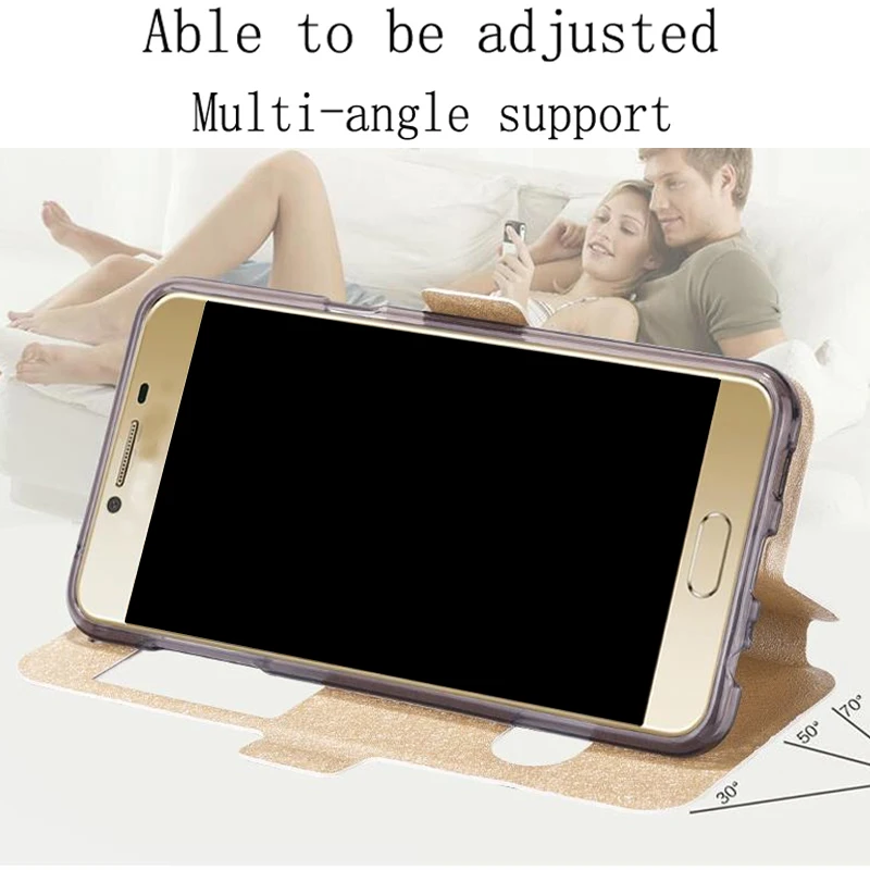 Чехол с открытым окошком для Samsung galaxy C5 чехол из искусственной кожи чехлы C 5/5000
