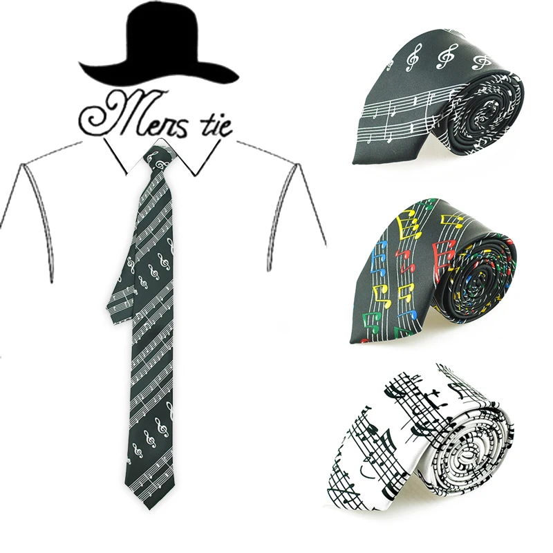 Мужские галстуки бабочки для мужчин 2 дюйма в ширину &quotМузыкальные ноты и