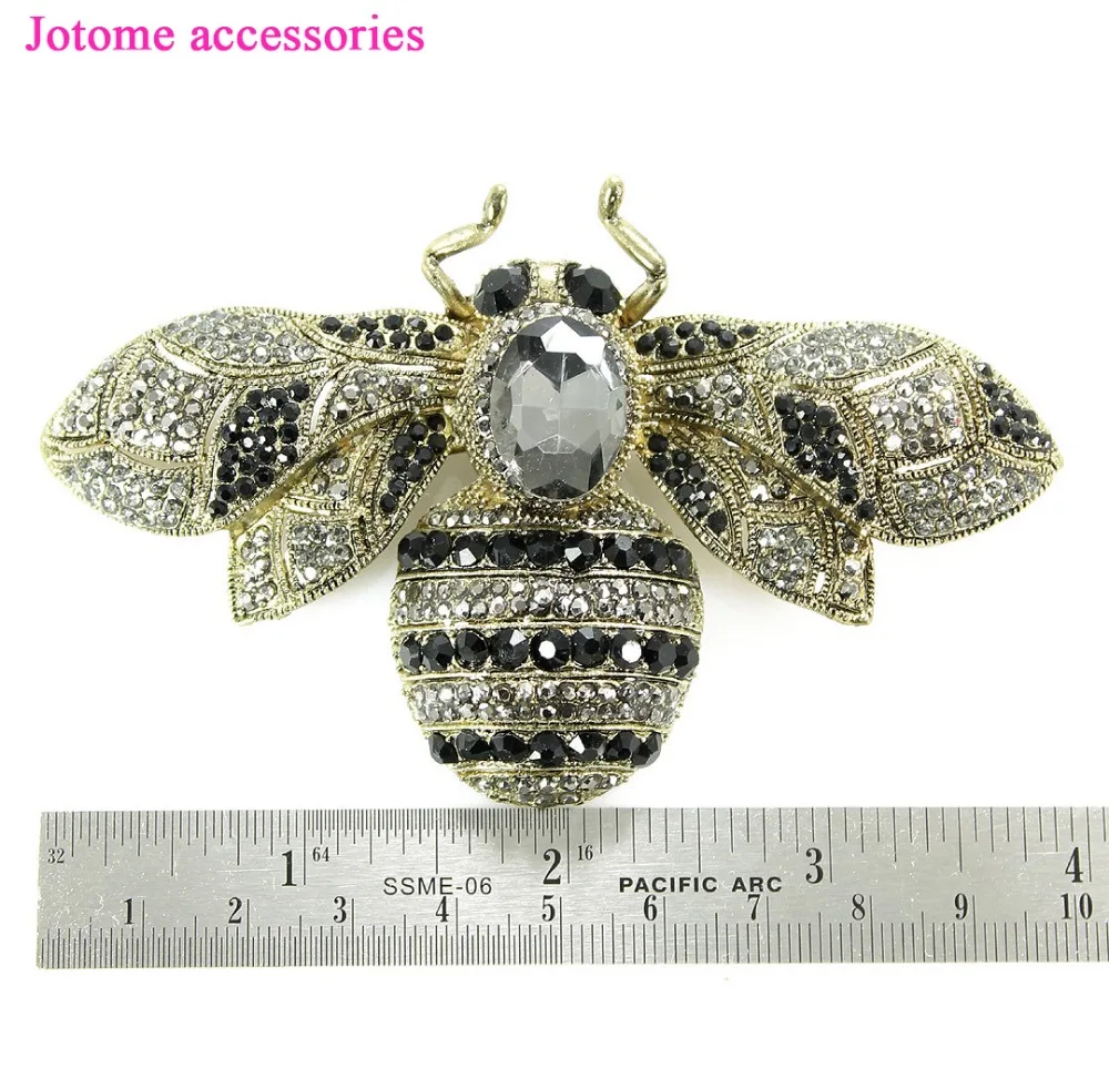 Оптовая продажа Броши Стразы в виде шмеля ювелирные изделия пчелы украшение для
