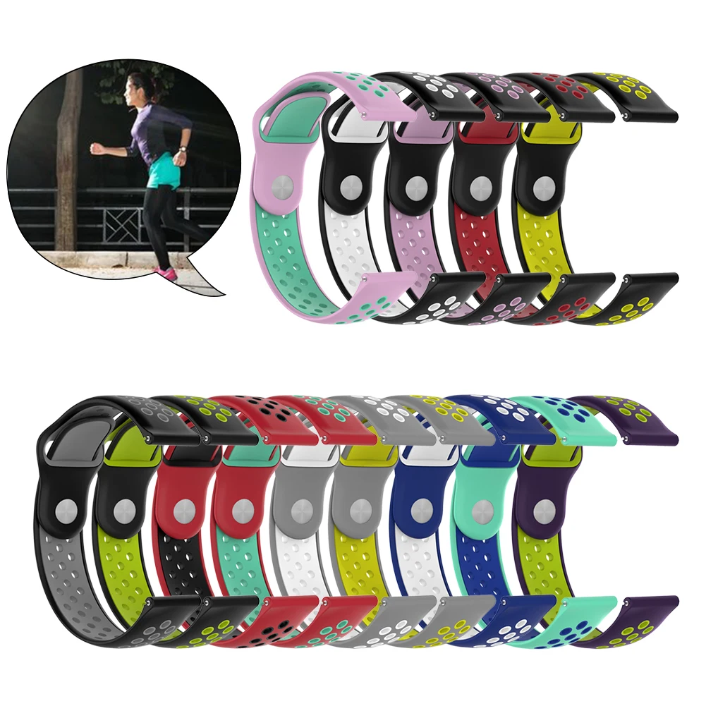 Горячая Распродажа силиконовый спортивный кожаный ремешок для часов Huami Watch Band Amazfit Bip A1608 спортивный браслет 42 мм 38 мм ремешок для часов