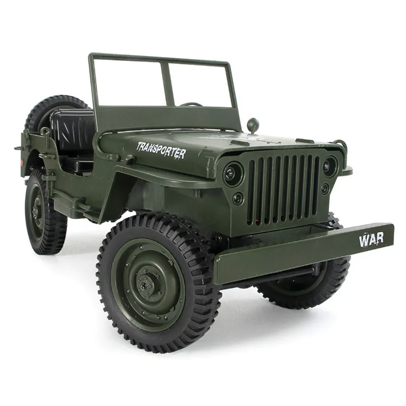 JJRC Q65 RC грузовик 1:10 2,4 г 4WD с откидным верхом в стиле милитари внедорожные 4-х колесных дисков восхождение автомобиля 15 км/ч Дистанционное Управление игрушек для подарок на год