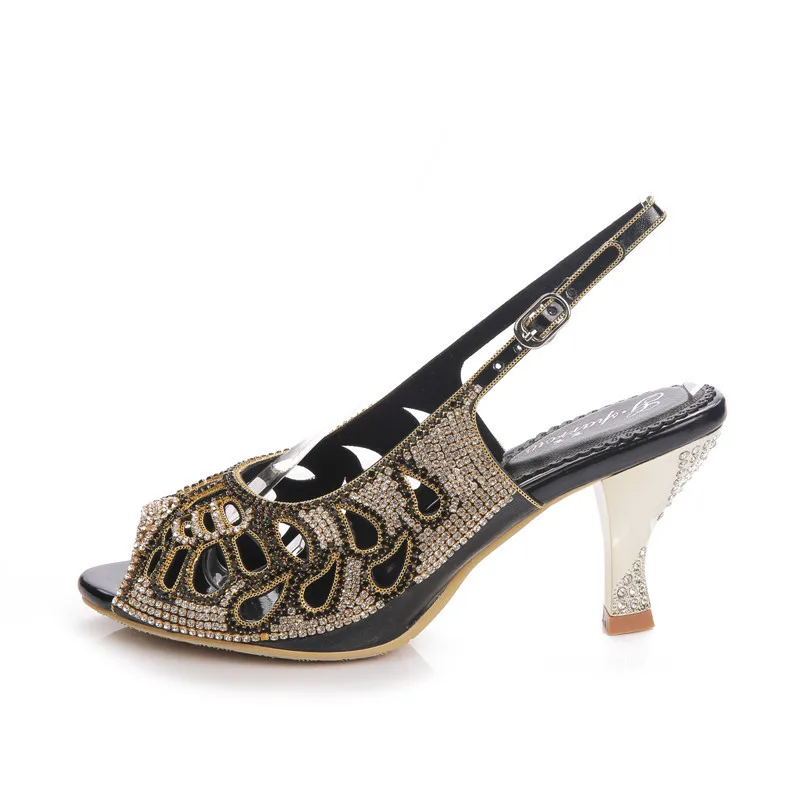 G-SPARROW Лето 2017 г. новый алмаз богемный Сандалии женские на высоком каблуке