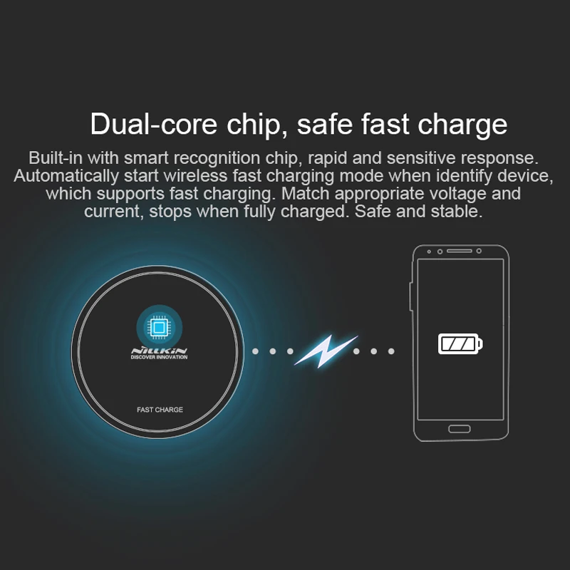 Nillkin быстрый зарядное устройство для samsung s6 edge ЦИ Быстрый Беспроводной Зарядки