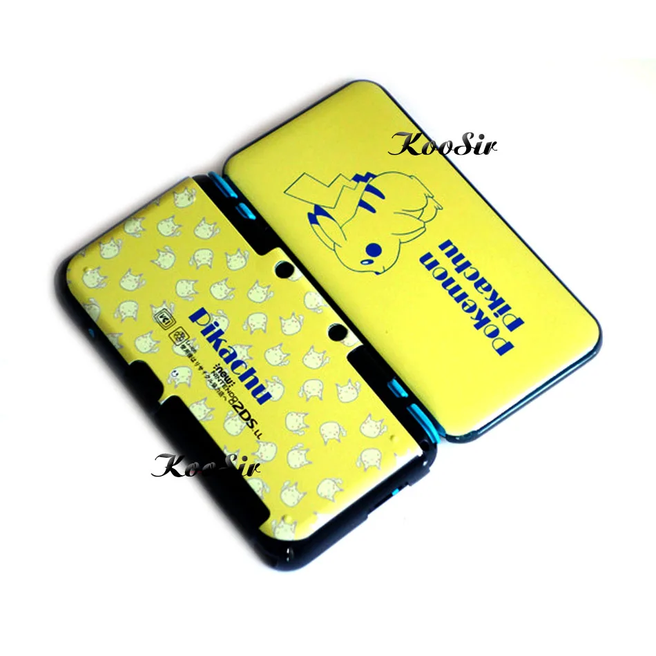 Pikachu 2DS LL/XL аксессуары шаблон чехол Pokeball пикачус защитный жесткий чехол оболочка кожа для nintendo консоли игры - Цвет: Pikachu