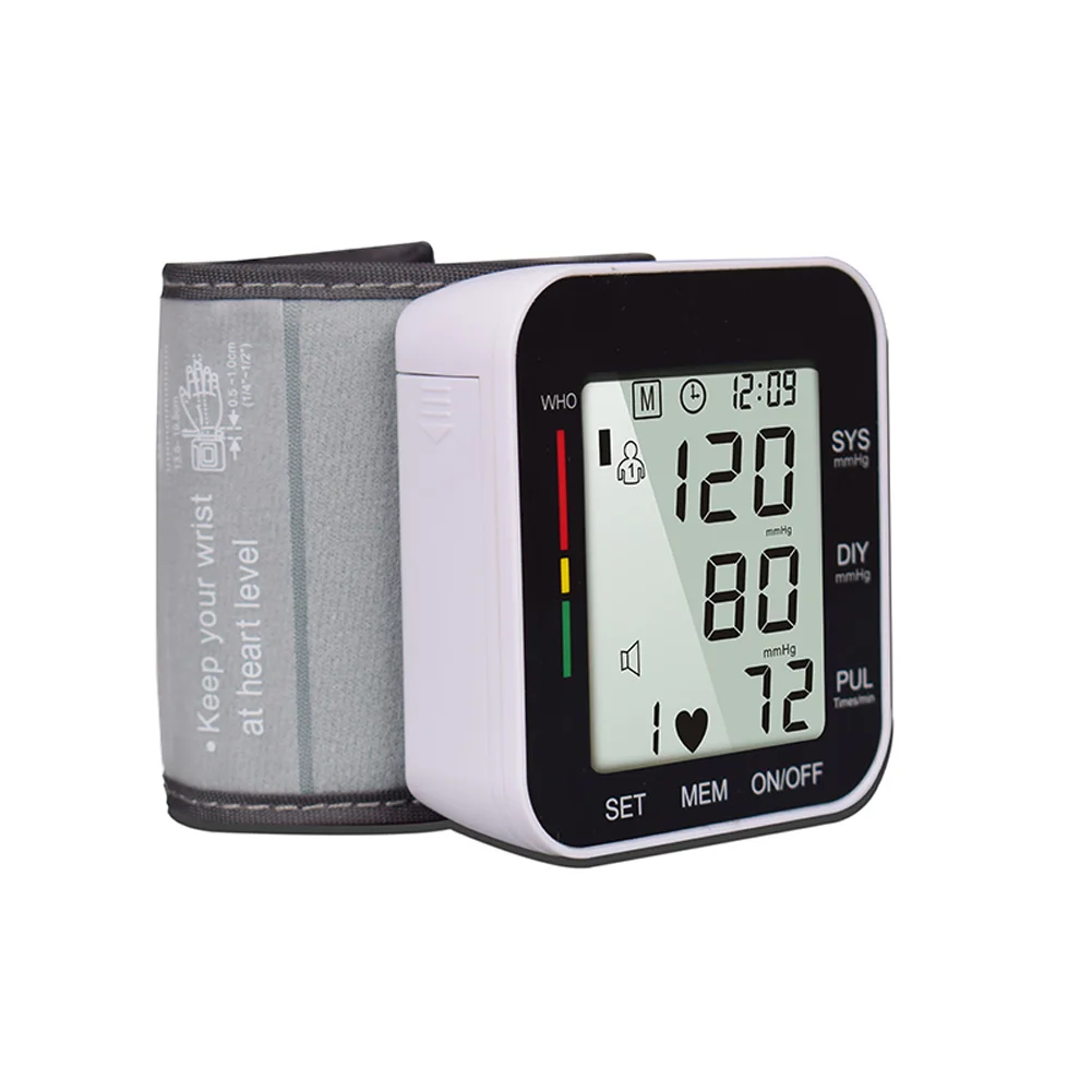 Цифровой монитор артериального давления на запястье автоматический портативный