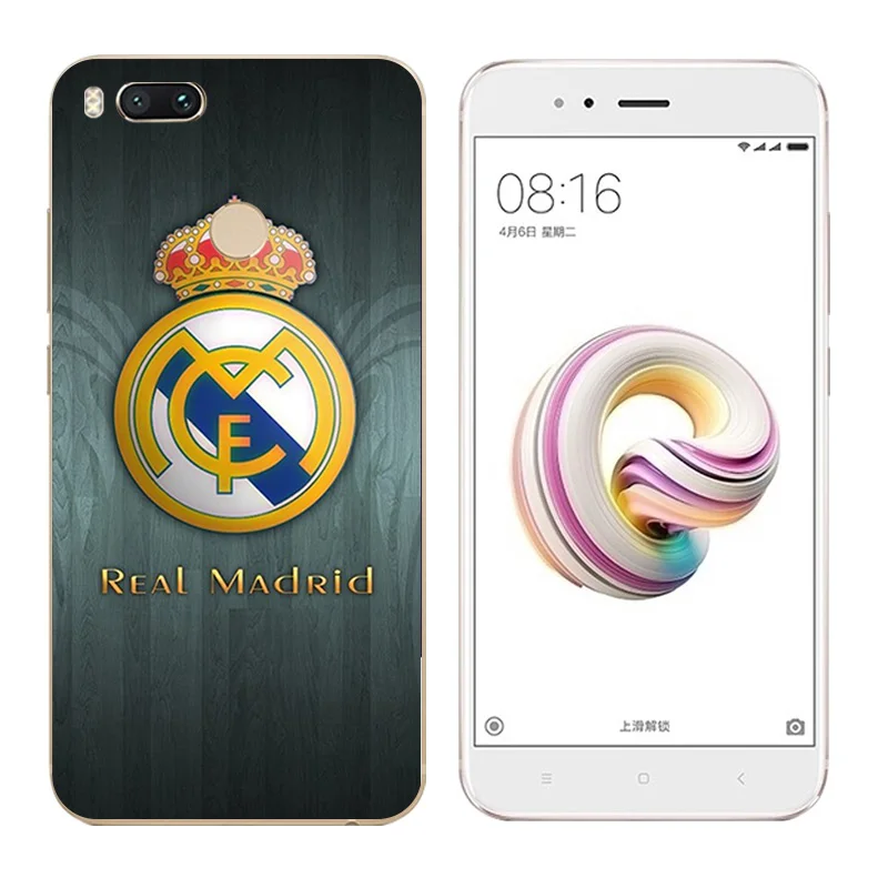 5.5&quot for Xiaomi Mi A1 / 5X Phone Cases TPU Cat Landscape Printing For Mi5X Back Black Matte Silicone Coque |