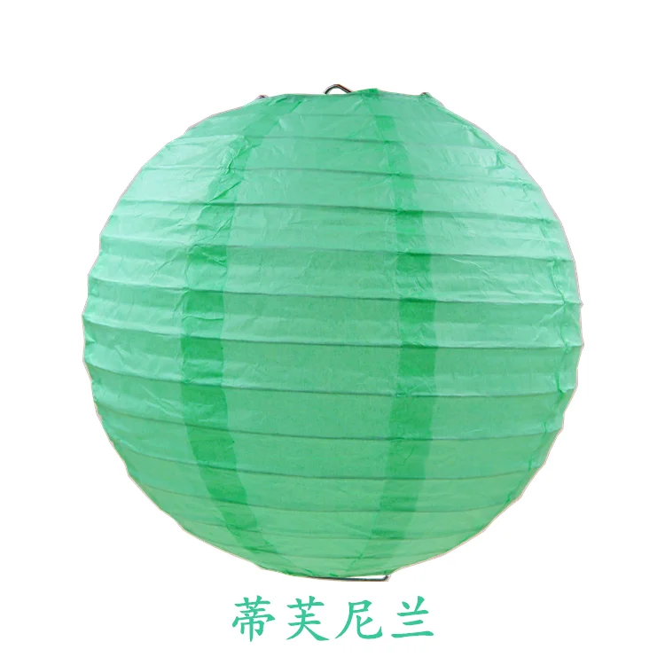 Tiffany blue 10 см-40 см) розовые круглые бумажные фонарики для свадебной вечеринки бытовые подвесные лампы Праздничные вечерние украшения лампы в виде шара DIY принадлежности - Цвет: Tiffany blue