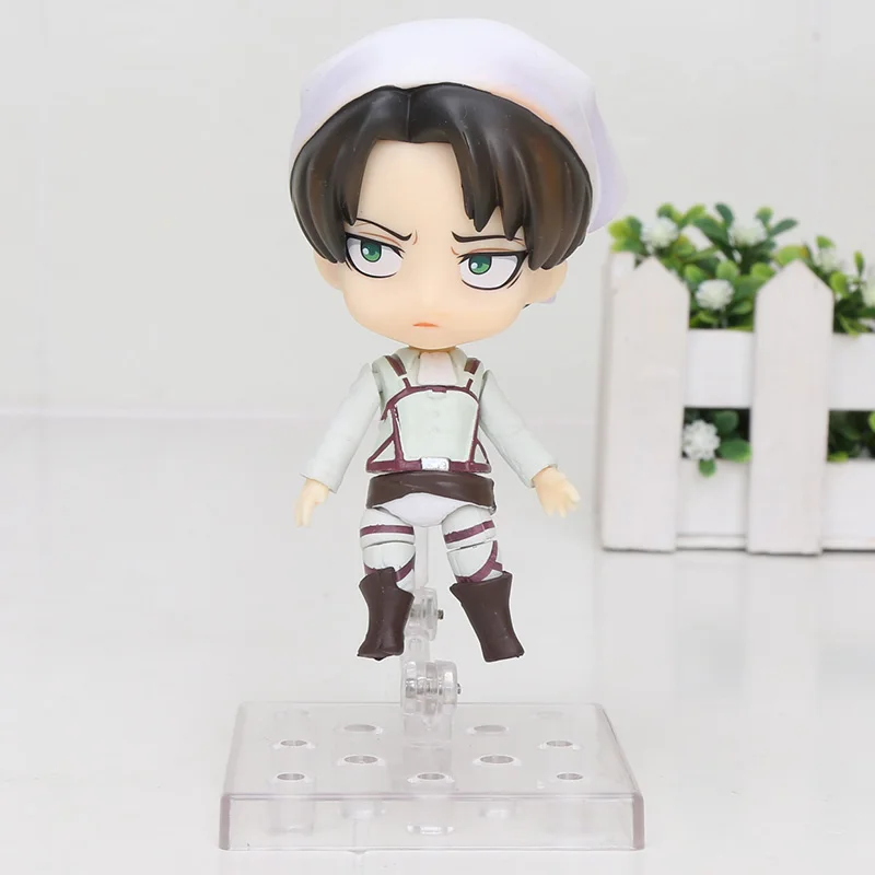 10 см Nendoroid атака на Титанов Shingeki no Kyojin Скаутинг Легион Леви риваиль ПВХ фигурка Модель Коллекция игрушек 390 375