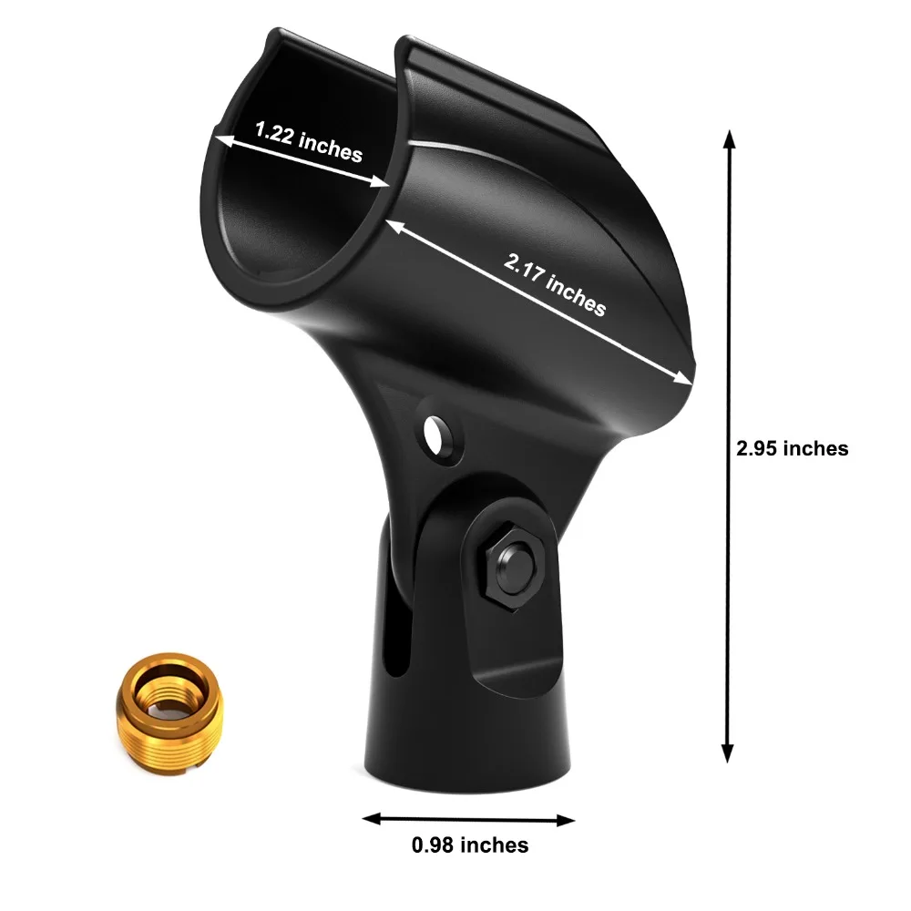 2 шт./упак. Универсальный микрофон зажим держатель Противоскользящий Ручной