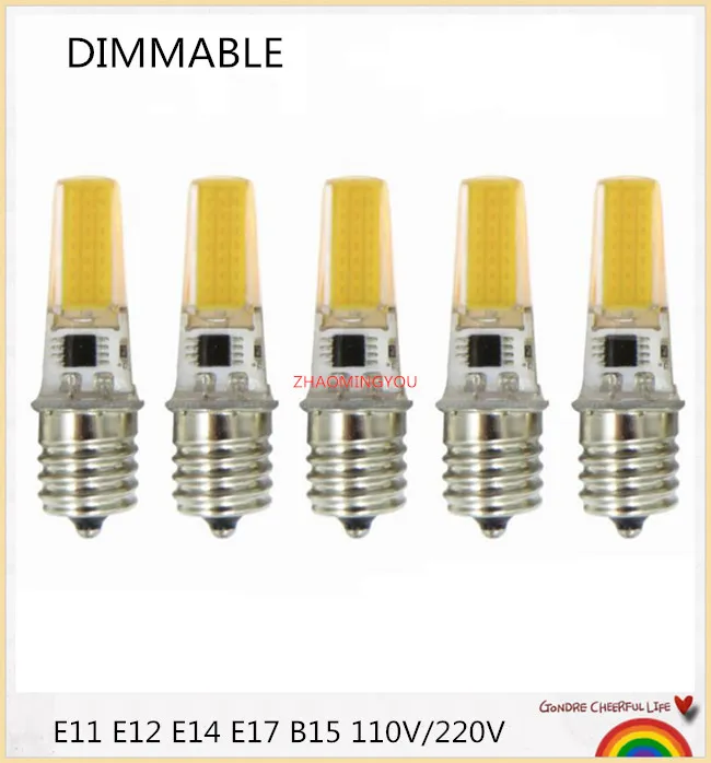Светодиодный COB 10 Вт B15 E14 110 В 220 диммисветодиодный светодиод E11