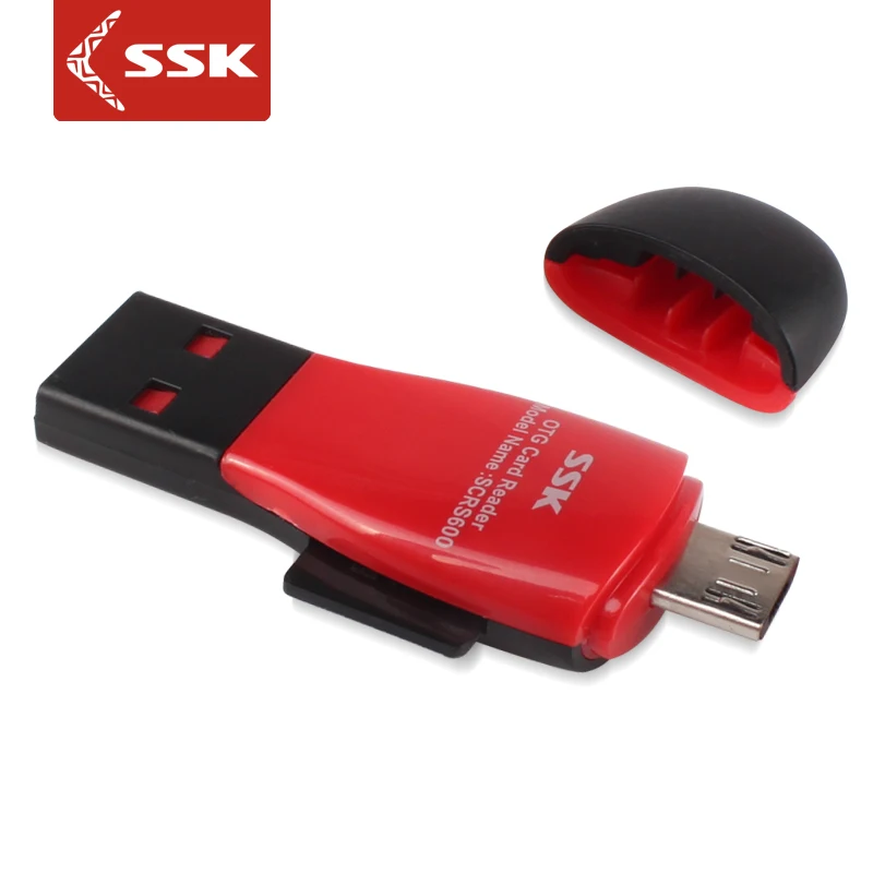 Считыватель карт памяти SSK TF OTG для мобильных телефонов и компьютеров устройство