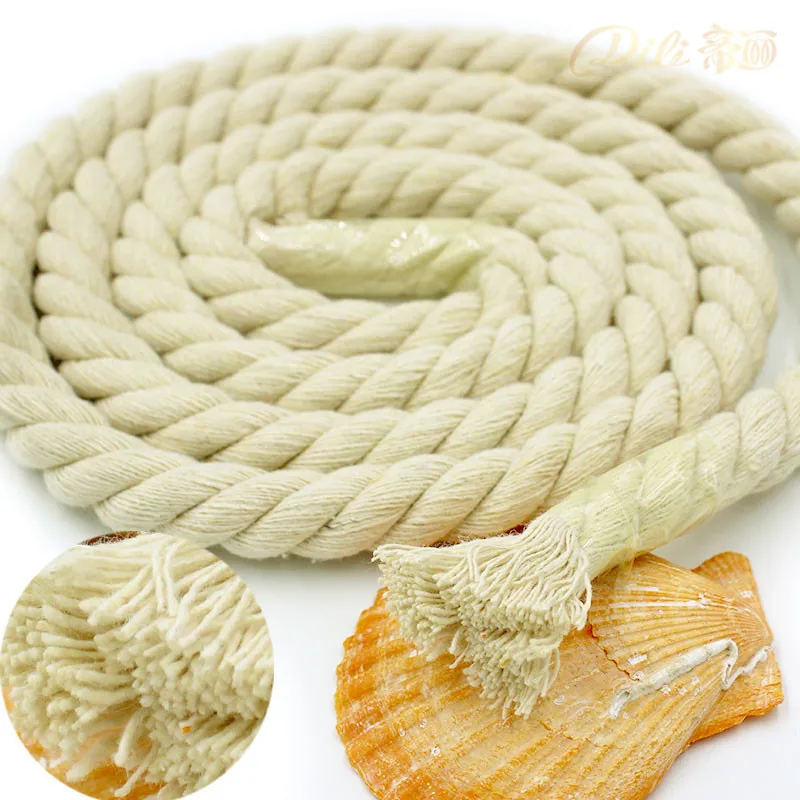 

Beige Cotton Rope 5mm-20mm 100% Cotton Thick Cords For Handmade Decorative Accessories