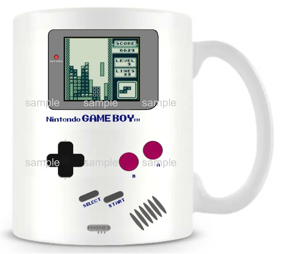 DIY Gameboy керамическая белая кофейная чайная молочная кружка Покемон забавная новинка чашка для путешествий персонализированные подарки на день рождения Пасху - Цвет: tetris