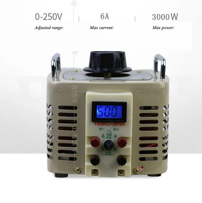 Digital Display Voltage Regulator 220v Auto-coupled Contact AC With Output 0-250v Adjustable Power Supply TDGC2 | Обустройство дома