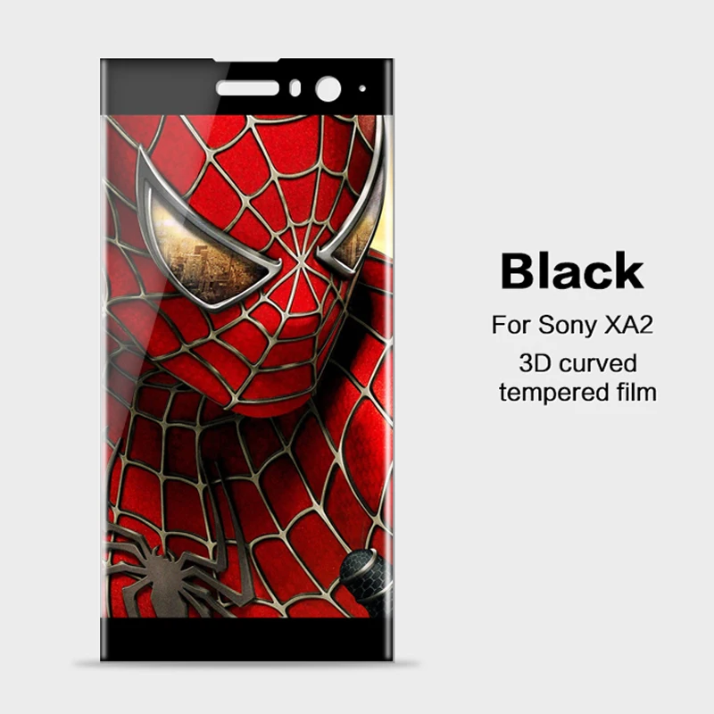 3D закаленное стекло для Sony Xperia XA2 изогнутый полноэкранный чехол Взрывозащищенная