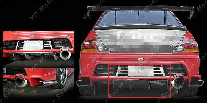 Автомобильные аксессуары JDM VS стильный задний диффузор для 2001 2007 Evolution 7 9 EVO 8