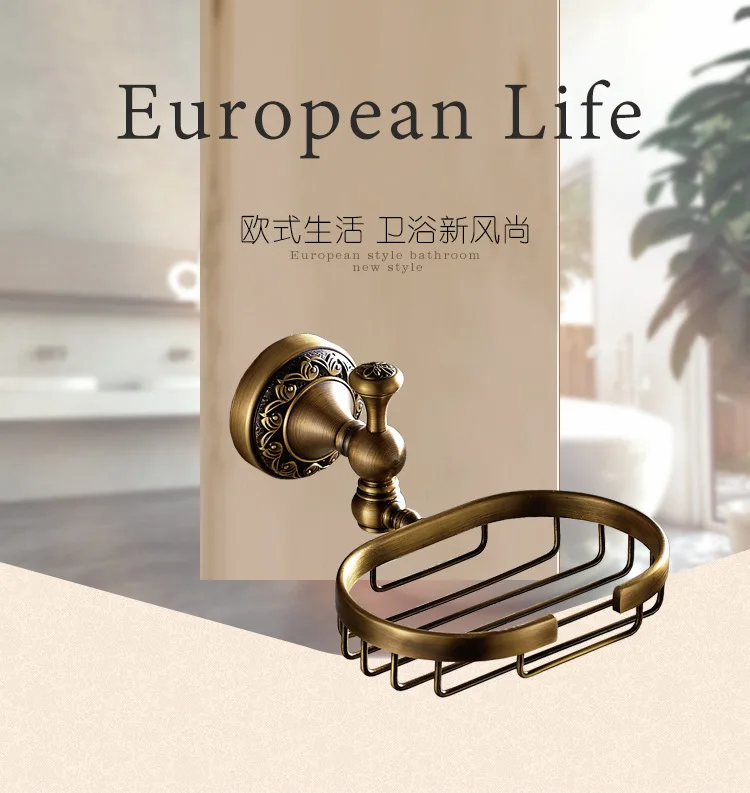 Бесплатная доставка роскошная медная мыльница с иннастенной античной мыльницей