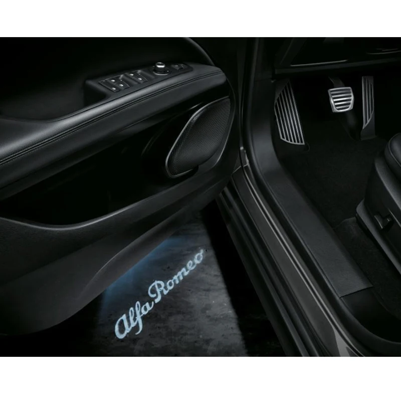 QCDIN для Alfa Romeo Автомобильный светодиодный проектор логотипа светильник Добро
