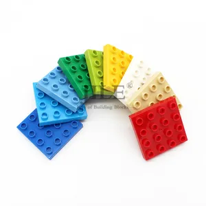 Большой Размеры конструкторных блоков, Детские кубики опорной плиты 4x4x 12 утепленное большое пальто совместим с твердыми частицами аксессуары науки Технология игрушки