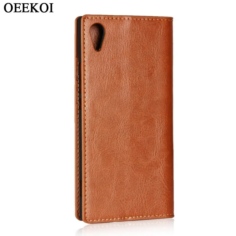 Чехол-книжка OEEKOI из натуральной кожи Crazy Horse для Sony Xperia XA1/XA1 Ultra/XA1 Plus/XA Ultra |