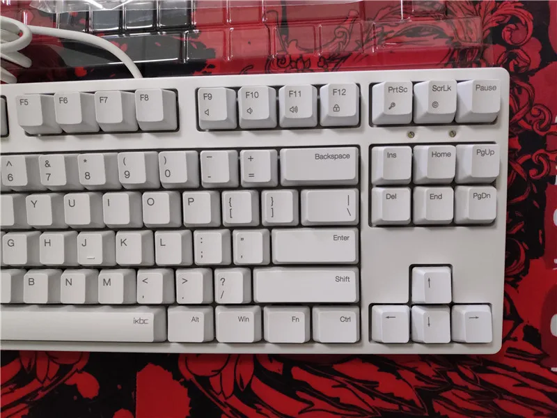 IKBC C87 TKL механическая клавиатура cherry mx silent red tenkeyless C87 PBT keycap без подсветки игровая клавиатура