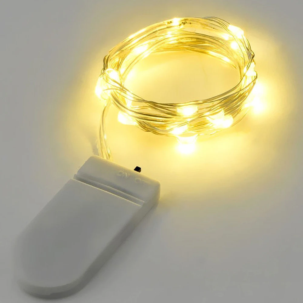 2 м 20led микро Звездные светодиодные гирлянды водонепроницаемые Феи медная