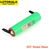 liitokala new original 18650 2500mah battery inr1865025r 3 6v discharge 20a dedicated batteries diy nickel sheet