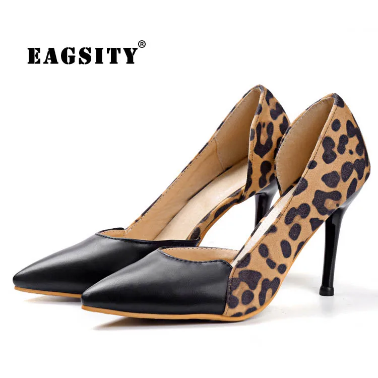 2017New Стиль леди Каблуки Леопарда Золото Серебро цвет Удобные Прохладный тонкий