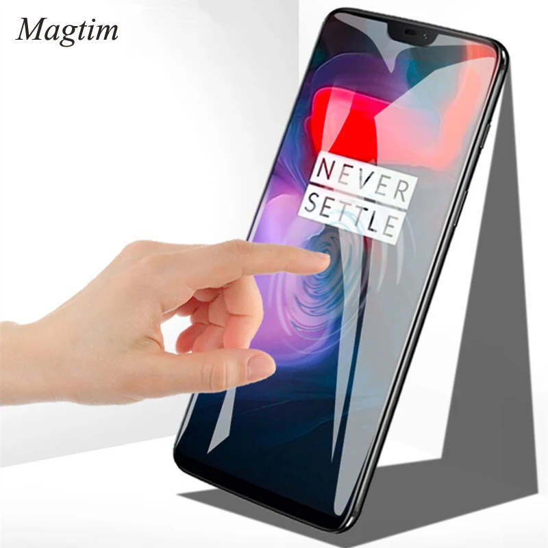 Magtim полное покрытие 9D Закаленное стекло протектор экрана для Oneplus 5 5T 6 защитная