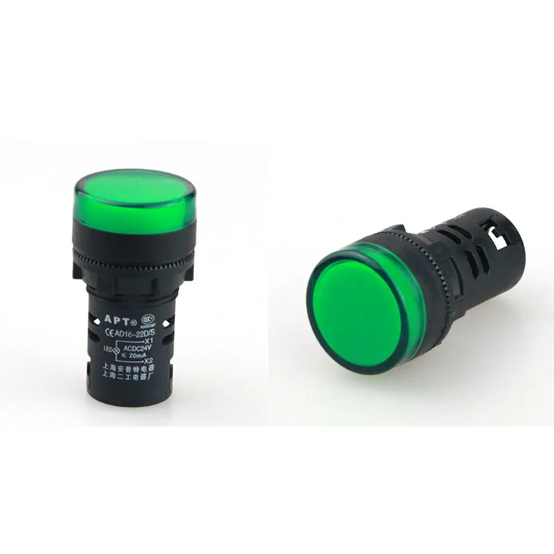 10 шт. светодиодный сигнальный индикатор питания кнопочный переключатель AD16 22DS 6 в