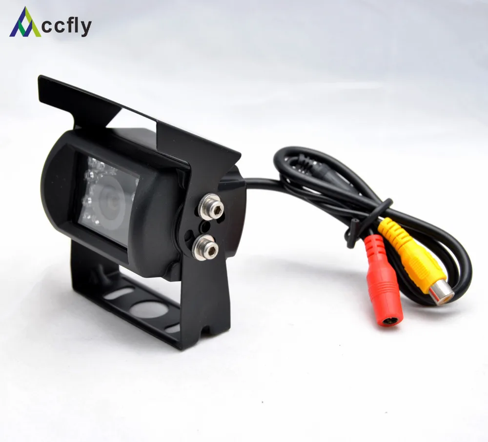 Accfly 12V 24V HD CCD Автомобильная камера заднего вида 120 dgeree для грузовые автобусы караван экскаватор RV трейлер кемпер