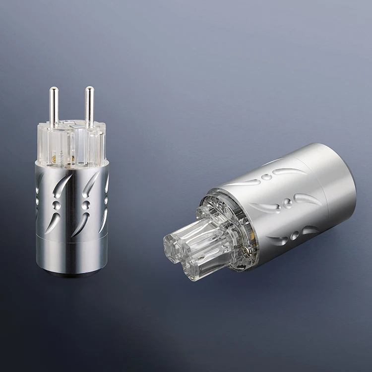 Пара vborg VE512R + VF512R алюминиевая Чистая медь с родиевым покрытием штепсельная вилка