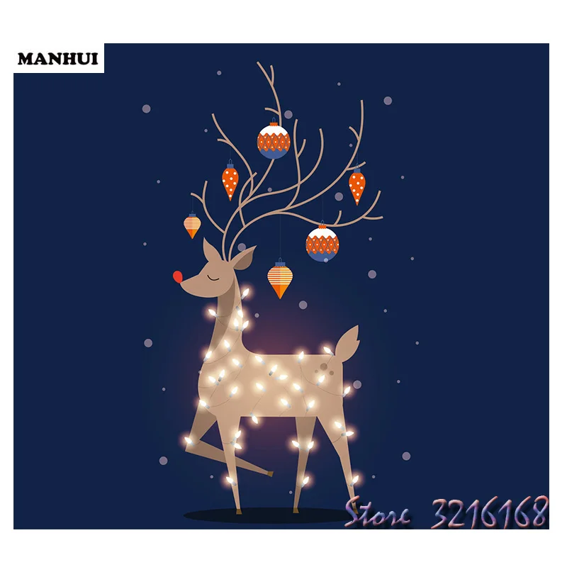 3D Вышивка с кристаллами pattern5d diamond embroideryauspicious deermosaic смолы полный дрель Домашний
