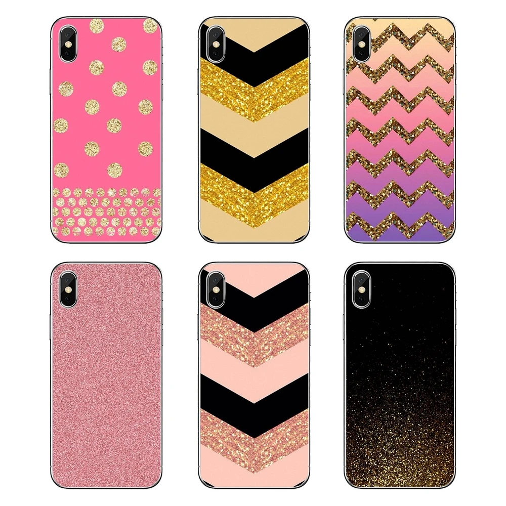 Сверкающие блестки розового золота невероятное мягкое покрытие кожи шеврон для