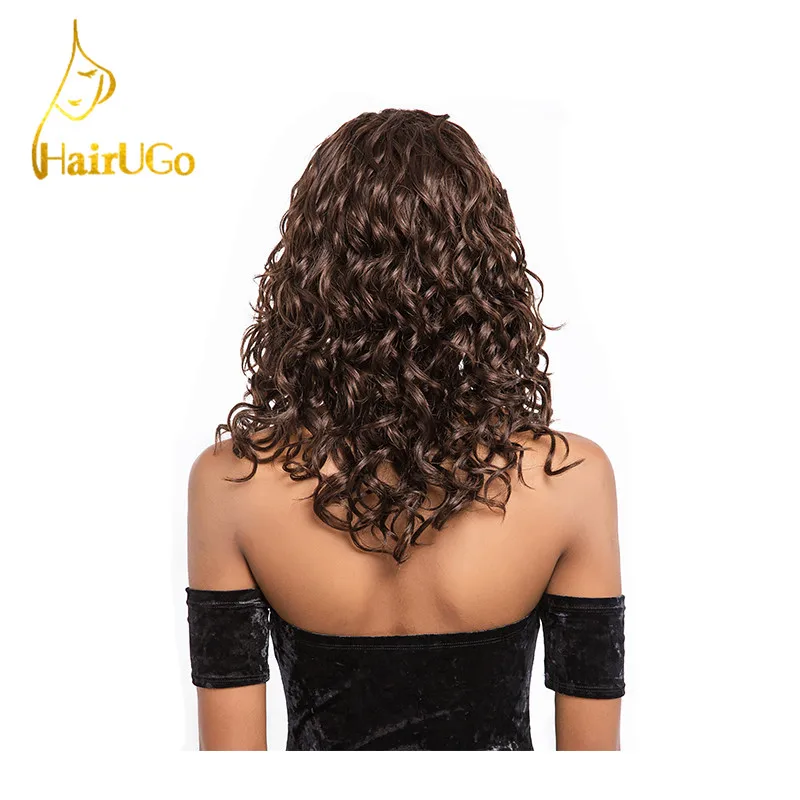 HairUGo предварительно цветные перуанские глубокие волнистые кружевные передние al