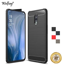 For OPPO Reno Case Luxury Brush Style Soft Rubber Silicone Protective Phone Case For OPPO Reno Back Cover For OPPO Reno Fundas